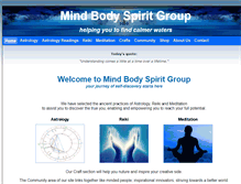 Tablet Screenshot of mind-body-spirit-group.com